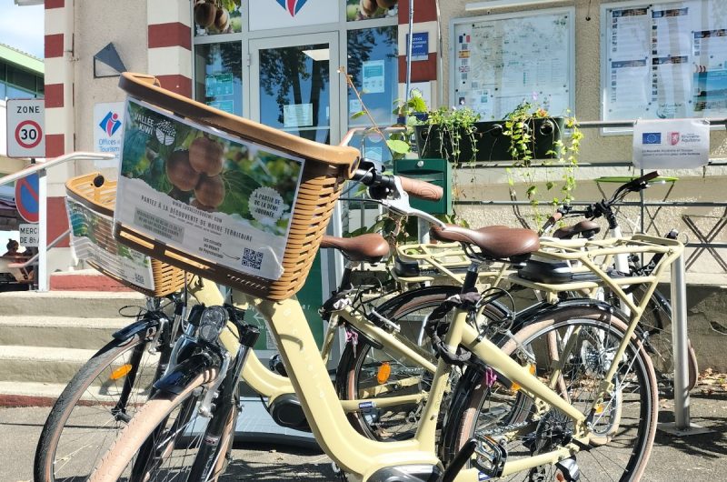 Parcours vélo entre la Vallée du Kiwi et Léren